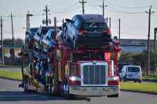 Houston: road, truck, car carrier trailer