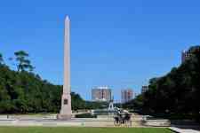 Houston: monument, mailman, herman park